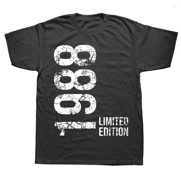 Herren T-Shirts 36. Geburtstag 36 Jahre Mann Frau Retro Vintage 1988 Geschenk T-Shirts Rundhals Mode T-Shirt Kleidung Lässige Basic T-Shirts