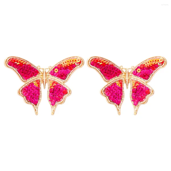Висячие серьги JURAN 2023 ZAA, бусины с блестками и бабочкой для женщин, массивные винтажные украшения с животными, оптовая продажа