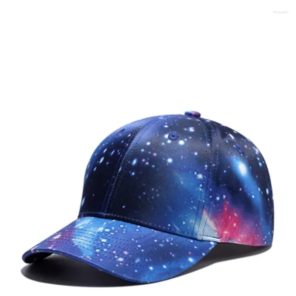 Cappellini da baseball Cool Summer Traspirante Unisex Blu Stellato Modello Berretto da baseball regolabile Hip Hop Foro Protezione solare Cappello da sole F75