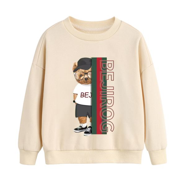 Baby Sweatshirt Set Bär Stickerei Kleinkind Pullover Tops und Hosen Tier für Kinder Kleidung für Baby Jungen Mädchen Mantel süße Oberbekleidung 2-8T