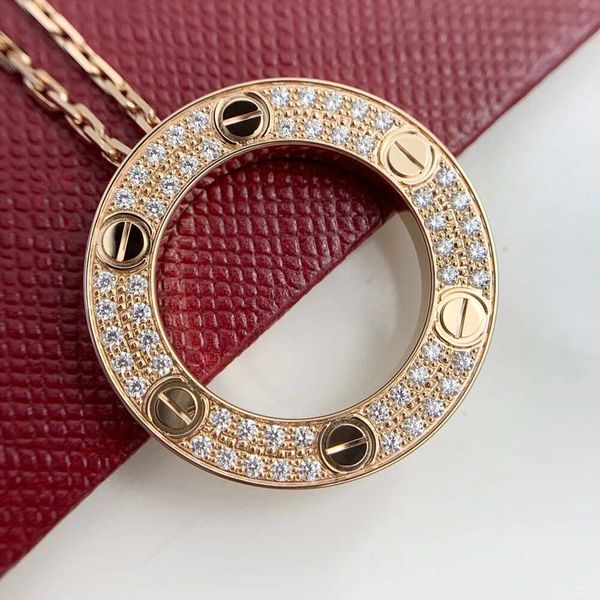 Семейное ожерелье с V-образной золотой картой, ожерелье с небесной звездой, женское ожерелье из чистого серебра с бриллиантами, цепочка с воротником «любовь», модная универсальная круглая подвеска