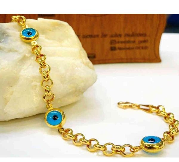 2021 mode Bogen Manschette Armband Nazar Boncugu Frauen Türkischen Schmuck Geschenk Hercai Reyyan Amulett Gold Syriac Evil Eye Bead9896795