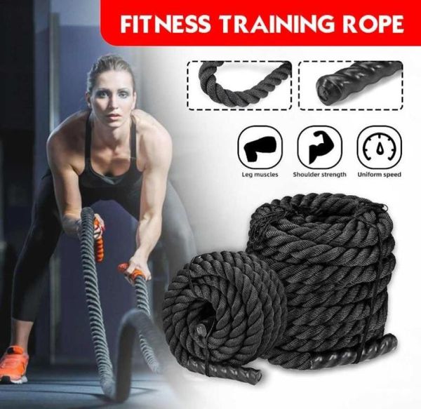 Battle Halat PowerTraining -prove Güç Binası Ağır Jumprope Bindirme Ağırlıklı Egzersiz Atlama Savaş Halatları2247292