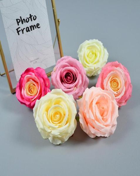 100 pezzi grande rosa fiore simulazione testa di rosa intera rosa blu decorazione di nozze forniture per feste di compleanno rose decorazione della casa F7044220