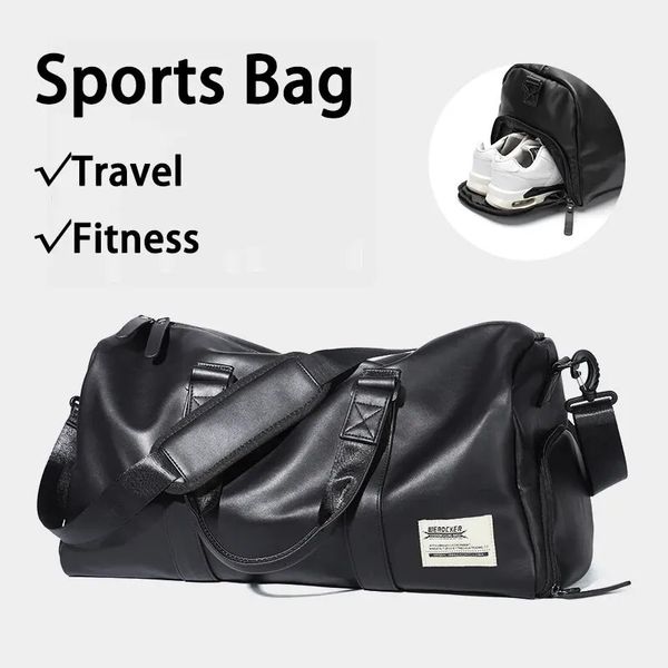 Stuff Sacks Likros Gym Bag Мужская маленькая дорожная спортивная сумка для плавания с отделением для обуви Водонепроницаемая сумка Weekender на ночь 231208