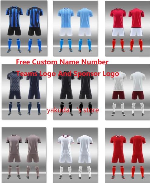 23-24 temporada clubes personalizados camisas de futebol com shorts meias camisa de treinamento equipe personalizada e shorts yakuda uniforme de futebol treinamento fitness seus conjuntos de equipe