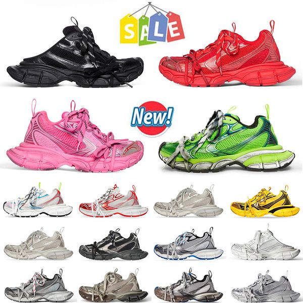 2024 New Top OG 3XL Sneaker Luxury Pairs Scarpe casual firmate Donna uomo Tripler Nero Sliver Beige Bianco Palestra Rosso Grigio scuro Rosa chiaro Giallo Sneakers con piattaforma sporca