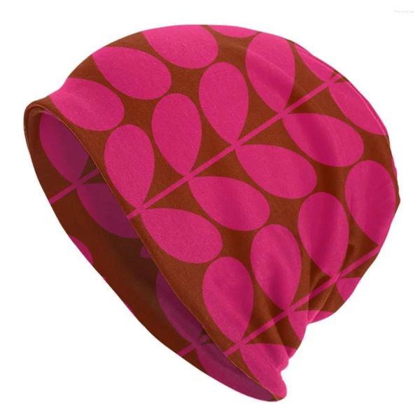 Berets Haste Sólida Cerise Rosa Bonnet Chapéus Cool Chapéu De Malha Para Homens Mulheres Outono Inverno Quente Orla Kiely Skullies Beanies Caps