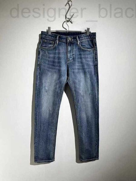 Herren-Jeans, Designer-Jeans, High-End-Hose mit gesticktem Muster und Logo, V81I