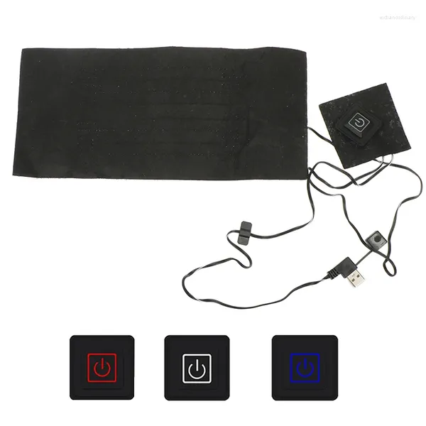Tappeti 1PC USB Riscaldatore per vestiti con 3 marce Temperatura regolabile 5 in 1 Copriletto riscaldante elettrico per giacca gilet
