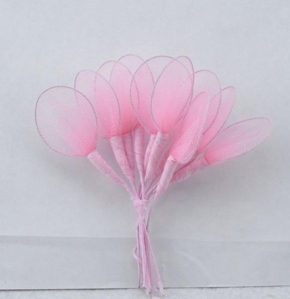 200 pezzi di nylon artificiale fiore petalo calza di nylon racchetta calza fai da te materiale per la produzione di fiori pianta finta decorazioni di nozze2255278