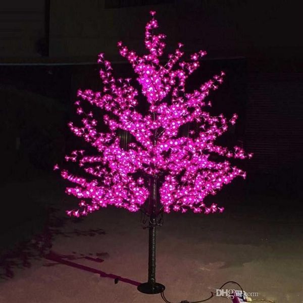 Led flor de cerejeira árvore luz 0 8m 1 2m 1 5m 1 8m ano novo casamento luminaria decorativo ramos de árvore lâmpada ao ar livre lighting255u