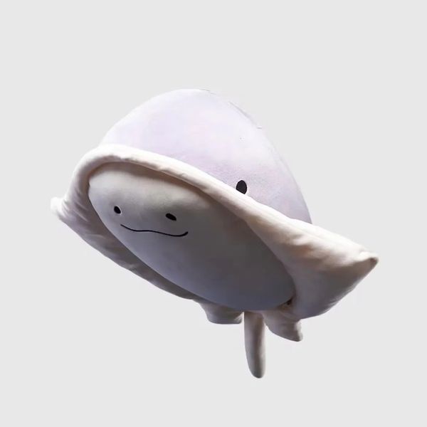 Bambole di peluche Simpatiche Manta Ray Toys Bambola giapponese Cuscino di tiro Morbido peluche di pesce Cuscino del divano Cuscini per dormire 231211