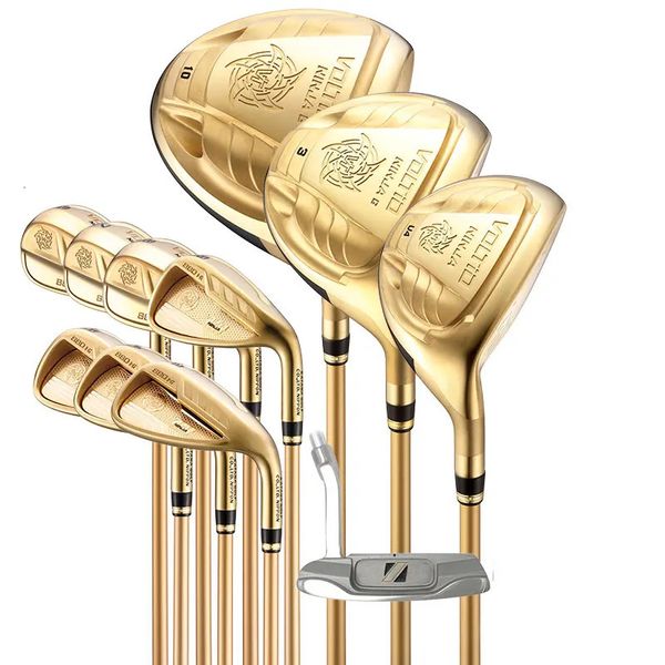 Andere Golfprodukte Golfschläger Katana Voltio Ninja Plus Golf Komplettschläger DriverFairway WoodIronsPutter Graphitschaftabdeckung gratis 231211