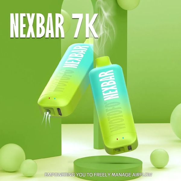 Haute qualité en gros E cigarettes stylo Vape jetable Wotofo Nexbar 7000 bouffées 14 ml E-Liquide 12 saveurs