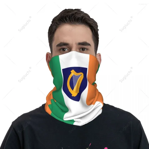 Accan Unisex İrlanda bayrağı boyunchief fular boynu yüz maskesi daha sıcak dikişsiz bandana başlık bisiklet yürüyüşü