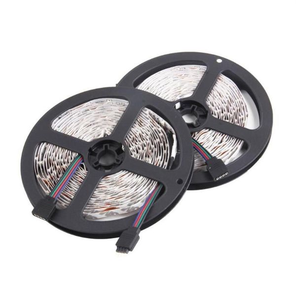 Tiras ICOCO 1 conjunto 2x5 metros 1 rolo Professinal 600 LEDs 3528 SMD RGB Longo tempo de serviço LED Super Brilho Faixa de luz flexível 250Z