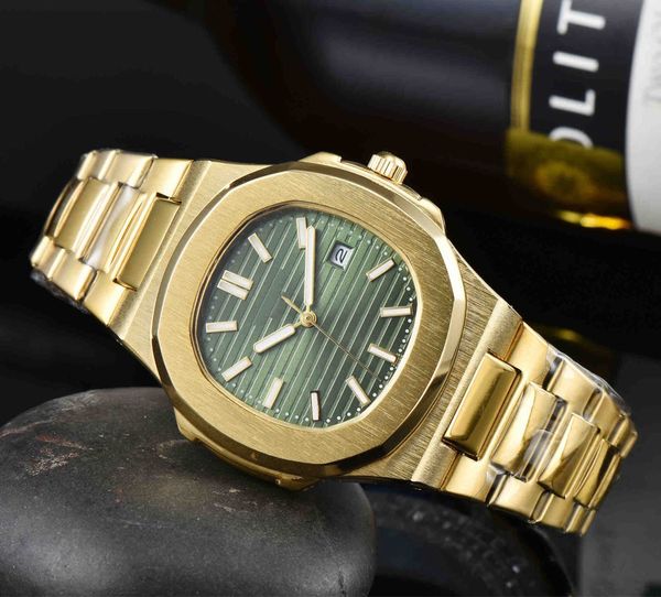 Duur herenhorloge Designer horloge Hoge kwaliteit 40 mm saffierglas lens Boutique stalen band Heren roségoud Peta Gift Watch Diamond Luxury Watch