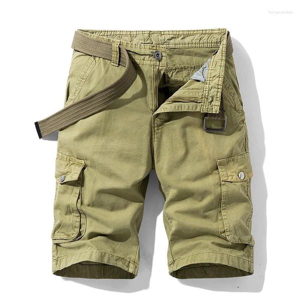 Männer Shorts 2023 Sommer Männer Cargo Baumwolle Entspannte Fit Reithose Bermuda Casual Kurze Hosen Herren Kleidung Outdoor Camp Jogginghose männlich