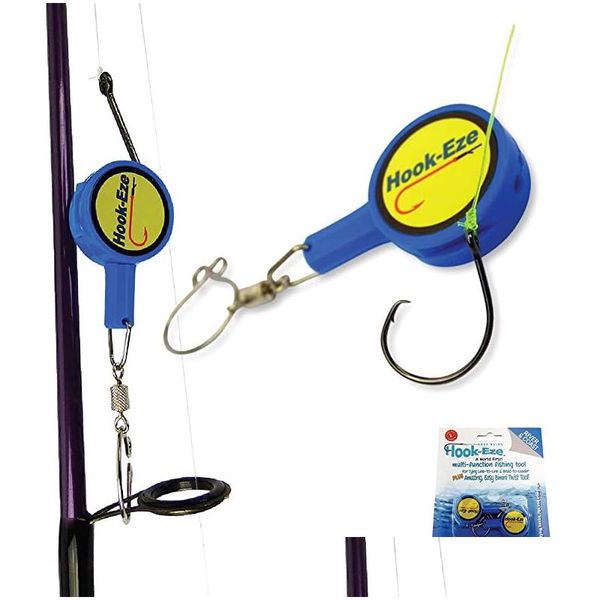 Accesorios de pesca 2 unids/pack herramienta de atado de nudos de pesca para atar la línea de pescado a los anzuelos er equipo de anzuelos afilados nudos de corbata mosca rápida D Dhsye