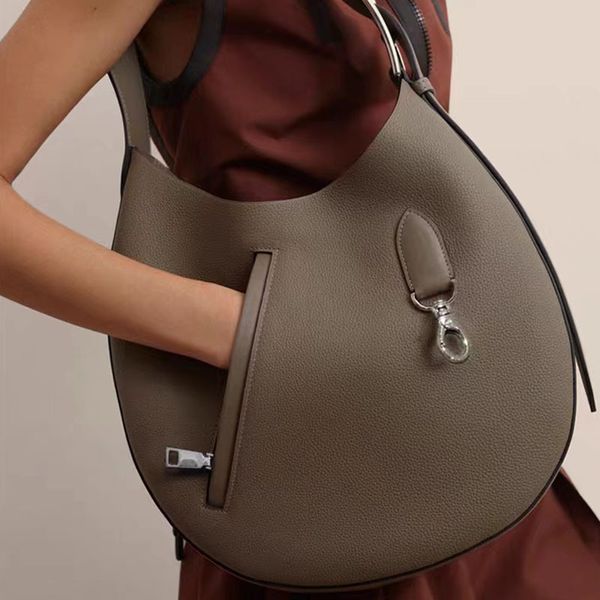 Женская круглая теплая сумка большой емкости из коровьей кожи, сумка через плечо, сумки на одно плечо, модная женская сумка