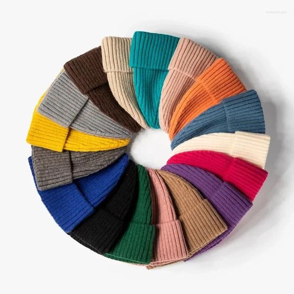 Berretti Cappello Autunno e Inverno Cotone Cashmere Lavorato a maglia Tutto Lana Pannello leggero Isolamento freddo Moda