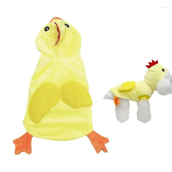 Cão portador trajes de halloween traje frango hoodie inverno engraçado vestir-se macacão pet cosplay roupas