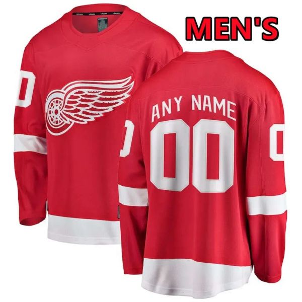 Benutzerdefiniertes Hockey-Trikot Detroit-Trikots Red Mens Wings 9 Gordie Howe 71 Dylan Larkin 59 Tyler Bertuzzi 53 Moritz Seider 8 Ben Chiarot 48 Alex Chiasson 18 Andrew Copp