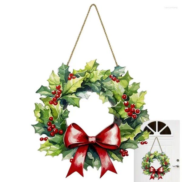 Декоративные цветы, рождественская вывеска на крыльце, галстук-бабочка, добро пожаловать для украшения входной двери, уличного двора и сада
