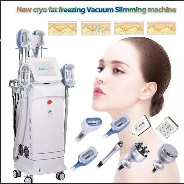 La medicina estetica più venduta 5 Maniglie Cryolipolisys Cool Cellulite 360 Cryolipolyse Cryo Macchina dimagrante