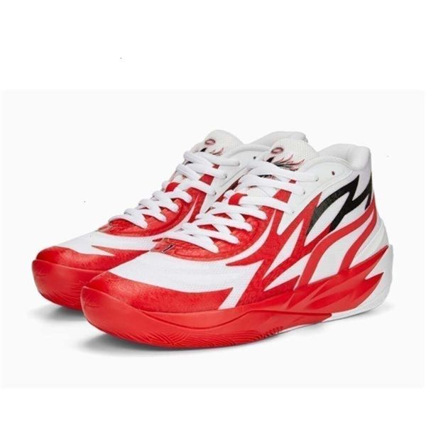 Yüksek kaliteli ayakkabı tasarımcısı lamelo top mb 02 basketbol ayakkabıları mb 2 petek phoenix fenomu parlama ay yeni yıl jade kırmızı 2023 otantik kadın spor ayakkabılar