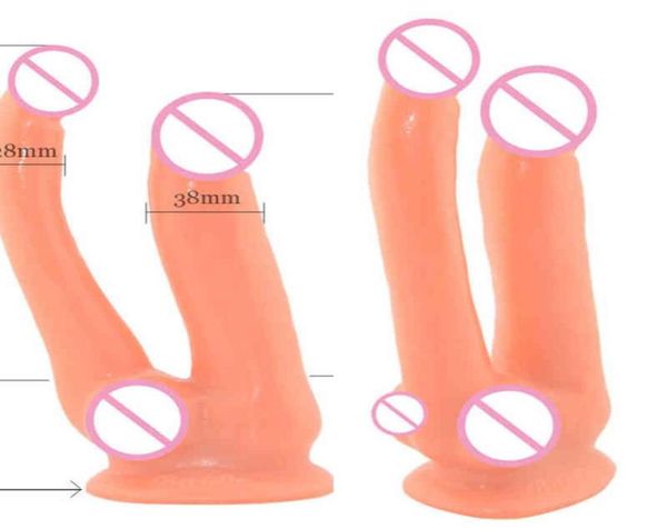 Nxy Dildos Dongs Erotische vibrierende Doppeldildo -Penetration Realistischer Penis Saugnapfbecher Schwanz Vibrator Erwachsener Sexspielzeug für Frau prod1030559