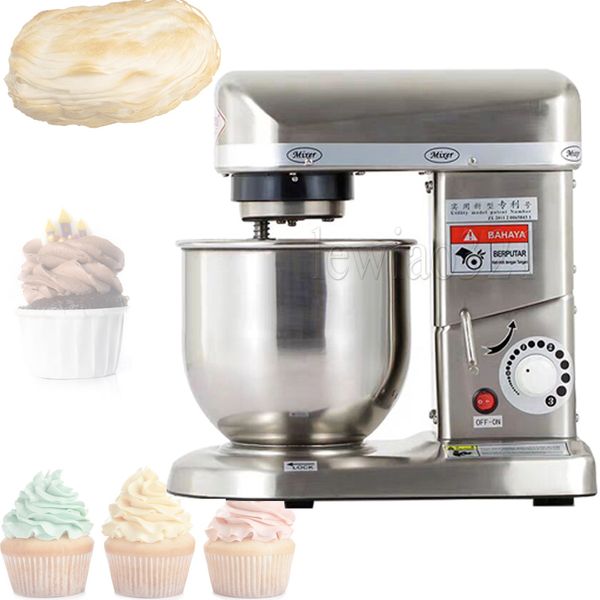 Máquina misturadora elétrica de alimentos, máquina de chef com tigela de aço inoxidável 5.8, máquina misturadora de bolo, fabricante de massa