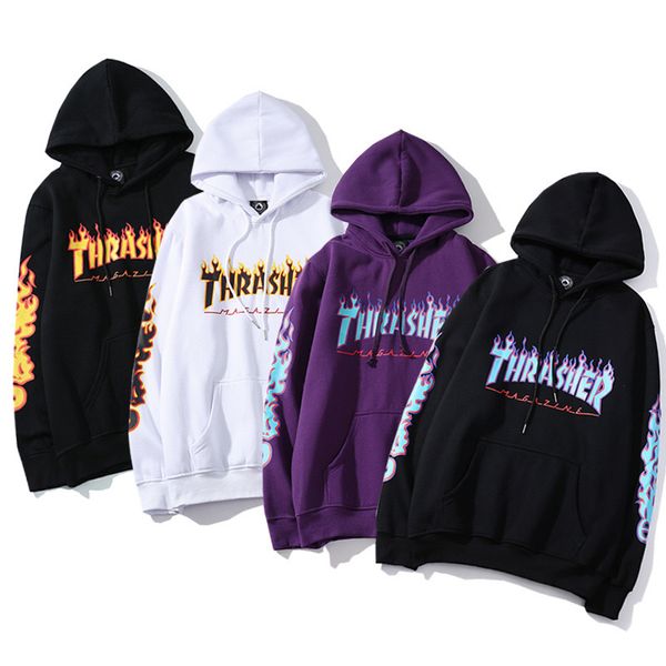 Herren Hoodies Sweatshirts Designer Hoodie Trapstar Flame Unicorn Arm Couple Kapuzenpullover Größen