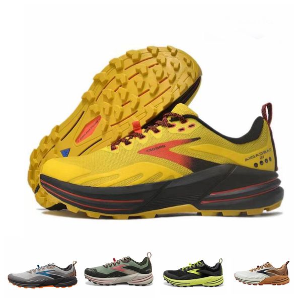 Brooks Erkekler Cascadia 16 Trail koşu ayakkabıları koleksiyonu koşu ayakkabıları moda spor spor ayakkabıları yumuşak yastıklama yastıklı koşucular dhgate yakuda mağazası sıcak koşu