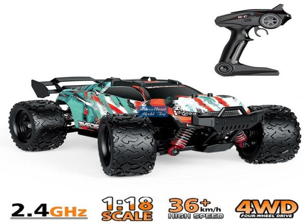 O3 4WD Monster Race Offroad Truck Partyzubehör RC Auto Spielzeug HighSpeed36 KMH Differentialmechanismus Coole Drift LED-Leuchten1535088