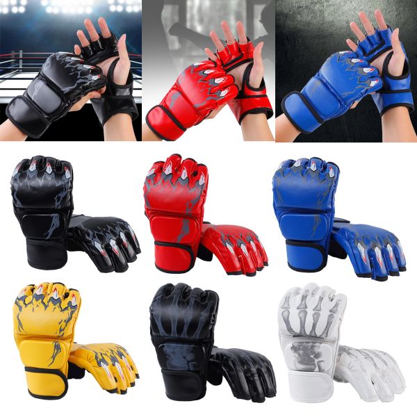 Боксерские перчатки Kick MMA для мужчин и женщин из искусственной кожи, каратэ, тайского бокса, Guantes De Boxeo, Free Fight, MMA Sanda Training, оборудование для взрослых и детей