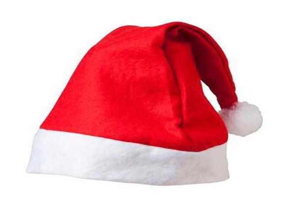 Natal papai noel chapéus vermelho e branco boné chapéus de festa para papai noel traje decoração de natal para crianças adulto natal hat8128150