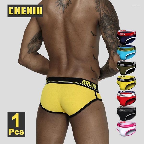 Cuecas CMENIN Algodão Respirável Homens Cuecas Briefs Cintura Baixa BuLift Sissy Jockstrap Calcinhas Gays Sexy Homem Breve Boxer