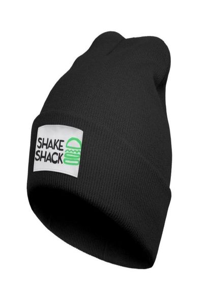 Moda shake shack logotipo inverno quente relógio gorro chapéu algemado chapéus simples sqaure sdale shake shack hambúrguer dog63250636839720