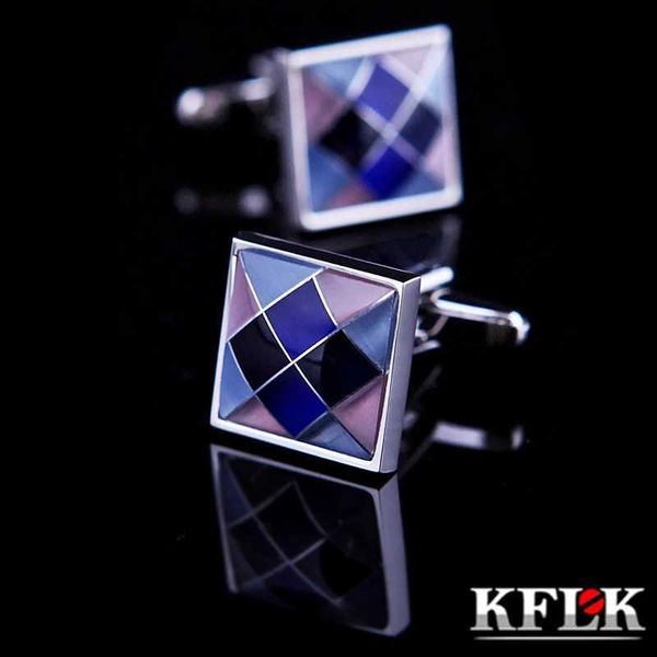 Abotoaduras KFLK Jóias Camisa Moda Abotoaduras para Mens Marca Colorida Cuff Link Botão de Alta Qualidade Luxo Casamento Noivo Convidados Q231211