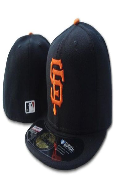 Totalmente de alta qualidade Men039s SF Giants Sport Team Equipado Bonés Aba plana no campo Design totalmente fechado Tamanho 7 Tamanho 8 Equipado Bas8155390