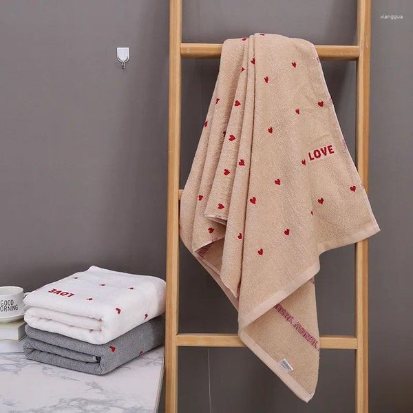 Asciugamano Amore Cotone Bagno Spessore Assorbimento Lavare il viso Pulire Asciugamani per il corpo e le mani Cucina Panno per la pulizia della casa 34x75 cm