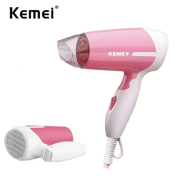 Essiccatori per capelli Kemei Portable Ionic Travel Home Hairdryer Salon Blow Peso Assiccata a basso rumore con concentratore 231208