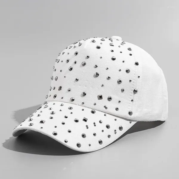 Ball Caps Damen Strass Hüte Diamant Baseball Cap Frühling Sommer Sonnenhut Koreanischen Stil Unisex Streetwear Herren Hip Gorras