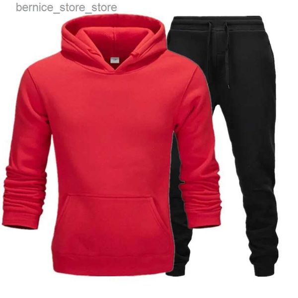 Männer Trainingsanzüge Männer Frauen Sweatshirts Jogginghose Sportbekleidung Hosen Set Outdoor-Sport Lauftrainingsanzüge Paare Hoodies Anzüge S--XXXXL Q231211