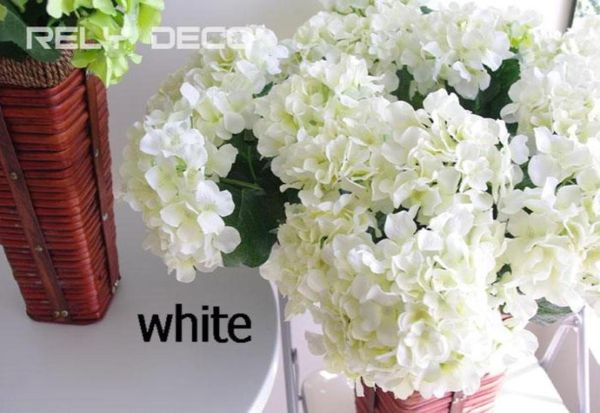 Seide Einzelstiel Hortensie 20 Stück Künstliche Blumen Hortensien Nadelkissen Laurustinus Blume für DIY Hochzeitsstrauß Accessori6787870