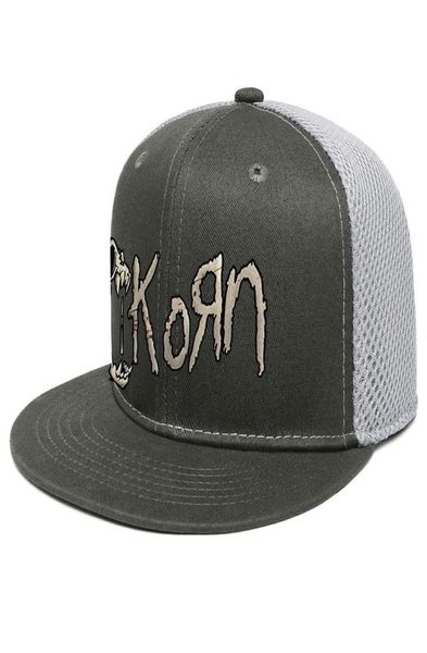 Korn Skull Splatter Image Unisex Flat Brim Trucker Cap Sport Jugend Baseballmützen KoRn Encounter Logo New Metal Rock Band korn ban9289197