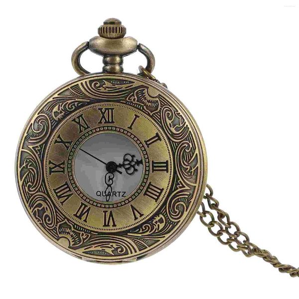 Relógios de bolso 1pc vintage pendurado relógio delicado útil