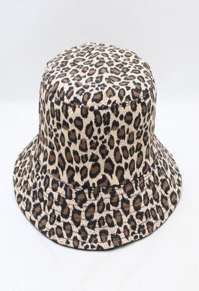 Cloches Leopard Chackt Hat Fishing Luipaard Women in stile coreano Summer Folding Cheetah Stampa Beach5235311